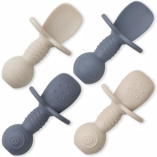 Ginbear Platinum Silicone Baby Spoons