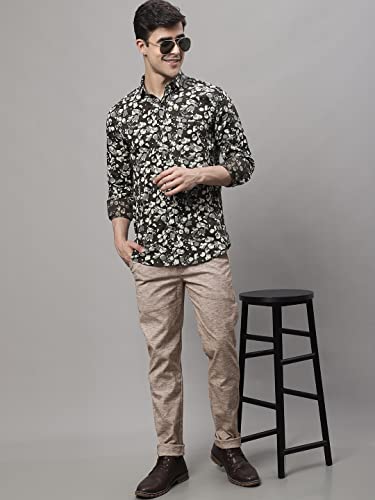 Image of Majestic Man Men's Slim Fit Mid Rise Casual Comfortable Trousers