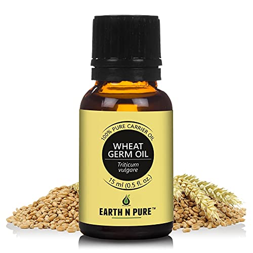 Image of Earth N Pure Wheat Germ Oil (Gehu Oil) Cold Pressed, Natural and Therapeutic Grade - 15 ml