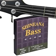 【German Precision Engineering】Featuring a premium nickel alloy wrap around a German hexagonal steel core, SHINEANA bass strings deliver 30% smoother playability than standard stainless steel strings while producing richer mid-range and deeper bass to...