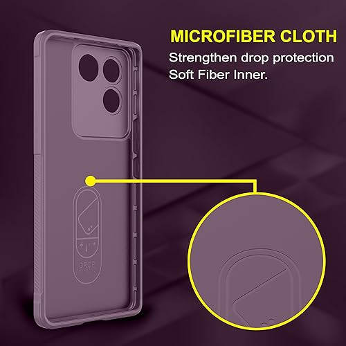Image of Amazon Basics Back Case Cover for Vivo T2 Pro 5G (Silicone Lavender)