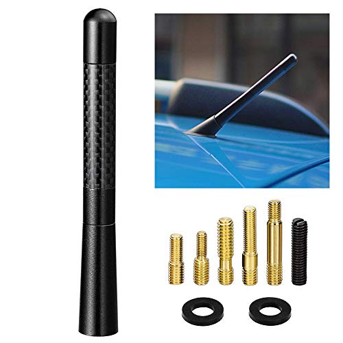 Bingfu Vehicle Roof Mount Antenna Mast 4.7 inch Carbon Fiber Car Antenna Replacement