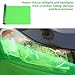 PYALXDN 1 Pcs Car Light Tint Film 12 X 48inch,Cuttable&Stretchability Car Headlight Taillight Fog Light Vivid Vinyl Wrap Protector,Non-Marking Self-Adhesive Decals Car Decor mit squeegee,Green