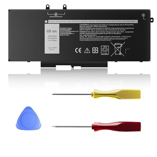 New 68Wh 3HWPP Laptop Battery Replacement for Dell Latitude 5410 5401 5510 5501 5511 5411 Precision 3541 3551 Inspiron 17 7500/7506 2-in-1 Inspiron 7706 2-in-1 Fits 10X1J N2NLL 1VY7F 451-BCMN 15.2V