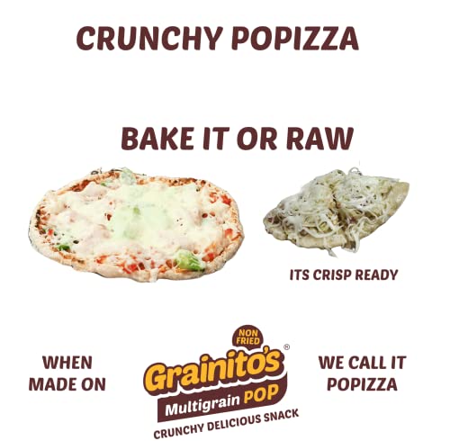 Image of Grainitos Healthy Multigrain Papad, Not Baked Not Fried - its POPPED (54g x 2) (Mix Masala - Indias Favorite Taste)