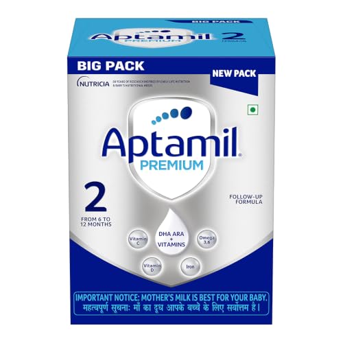 Image of Aptamil Premium Infant Formula for Babies - Stage 2 (6-12 Months) -With DHA ARA - 1.2 kg - Bag-In-Box Pack