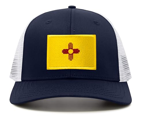 Image of International Tie State Hat for Men and Women, Adjustable Snapback Trucker Baseball Cap with Embroidered Patch