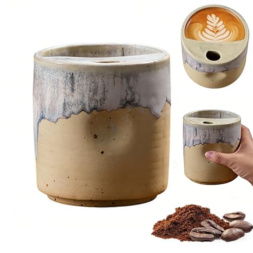 Taza de cerámica vintage 18oz sin asa para café miniatura 1