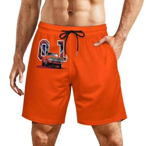 Young Dad Sports Swim Trunks for Hazzard Dukes Beach Pants,Board Shorts Bathing Suit