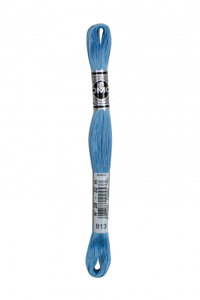 DMC Size 25 Coton A Broder Special Embroidery Thread - 813 Blue - Each — image 1