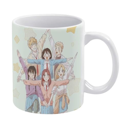 スキップとローファー 47ップ グラス コーヒーカッ ハンドル磁器 二重構造 陶器カップ 耐熱 湯飲み マグ ウォーターカップ マグカップ カスタムメイド スープカップ ド