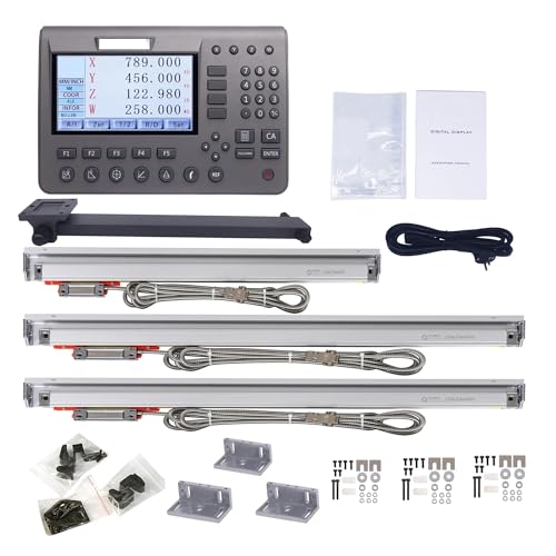 Display Digital LCD 4 Ejes Metalico Linear Encoder miniatura 1