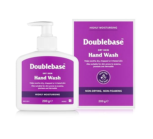 Doublebase Dry Skin Hand Wash. Moisturising Non-Foaming. Also Suitable for Skin Prone to Eczema and Psoriasis Soap and SLS Free (Packaging May Vary) 200g