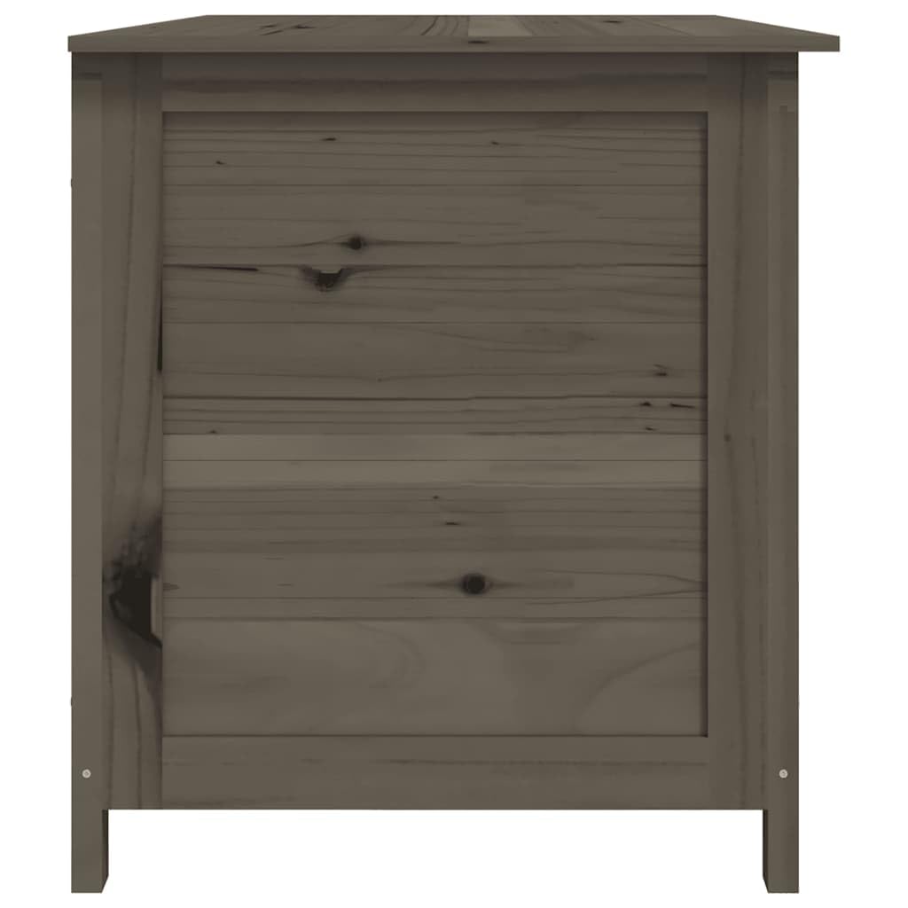 Outdoor-Kissenbox Anthrazit aus massivem Tannenholz 150x50x56 cm Stauraum Truhe für Garten Auflagen Kissen Aufbewahrung wetterfest Balkon Terrasse