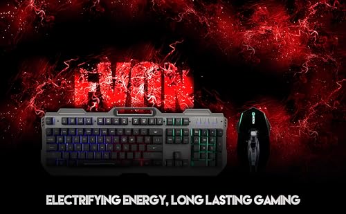 Image of Wired Gaming Combo with LED Backlit USB Keyboard & Mouse Gold Plated USB, Braided Cable (Does not Support iPad Tablet mobiles)