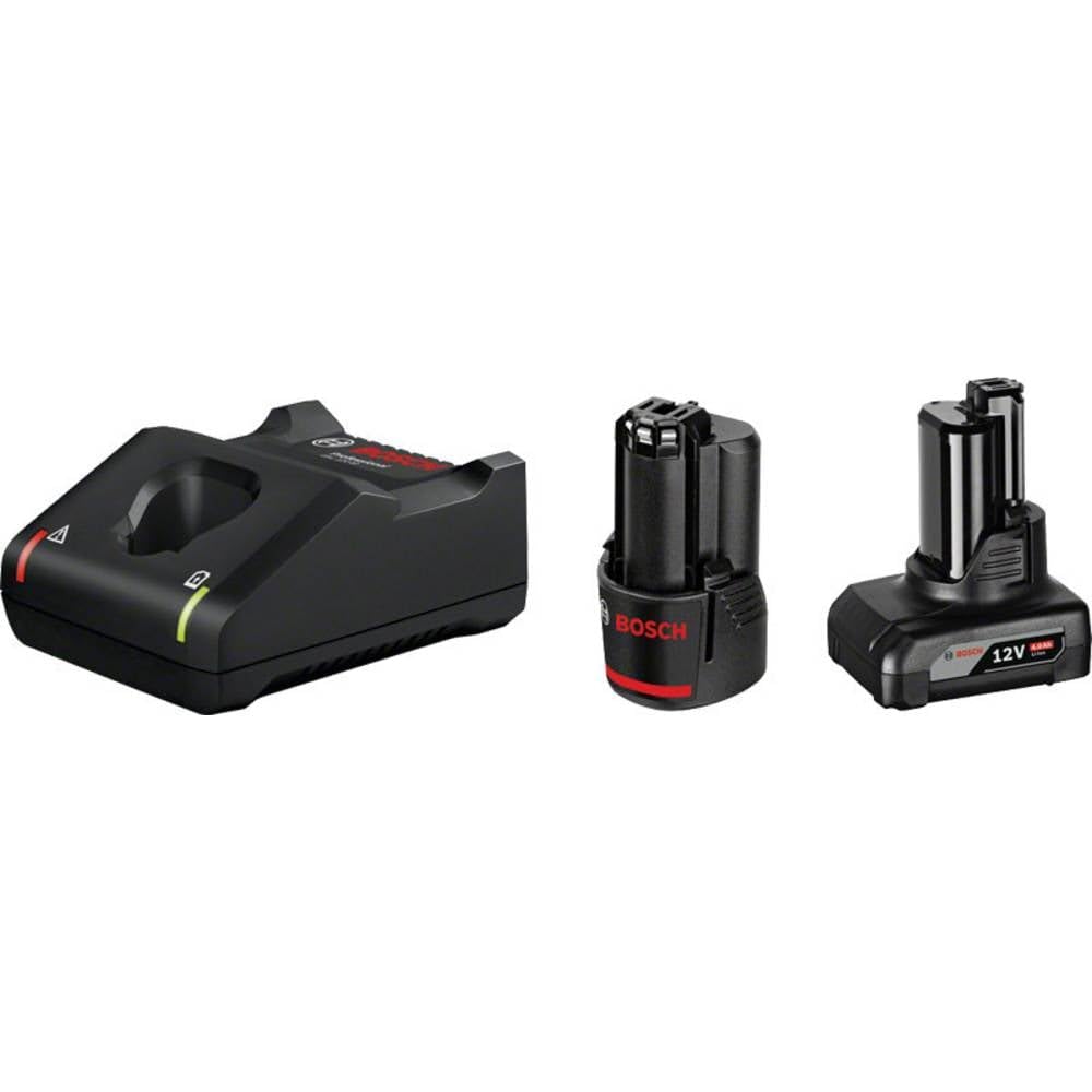 Bosch Professional 12 V System Batteria Di Avviamento, Batteria Gba 2.0 Ah + Batteria Gba 4.0 Ah + Caricatore Gal 12V-40, In Scatola - 4