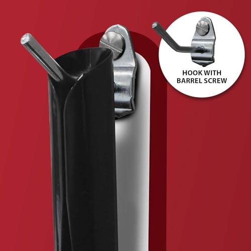 Image of NMC SB106AL 5S Janitorial Shadow Board, Red /White, 68 inchX30 inch, Heavy-DutyAluminum (Tools Sold Separately)
