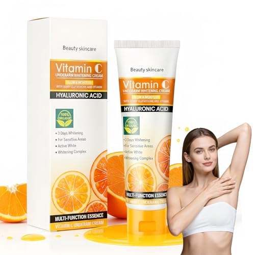 50g Crema Blanqueadora,Whitening Cream Corporal Blanqueadora e Hidratante, Eficaz para Axilas, Rodillas, Codos y Privadas Codosaclara Las Manchas Oscuras, Textura Ligera de Rápida Absorción