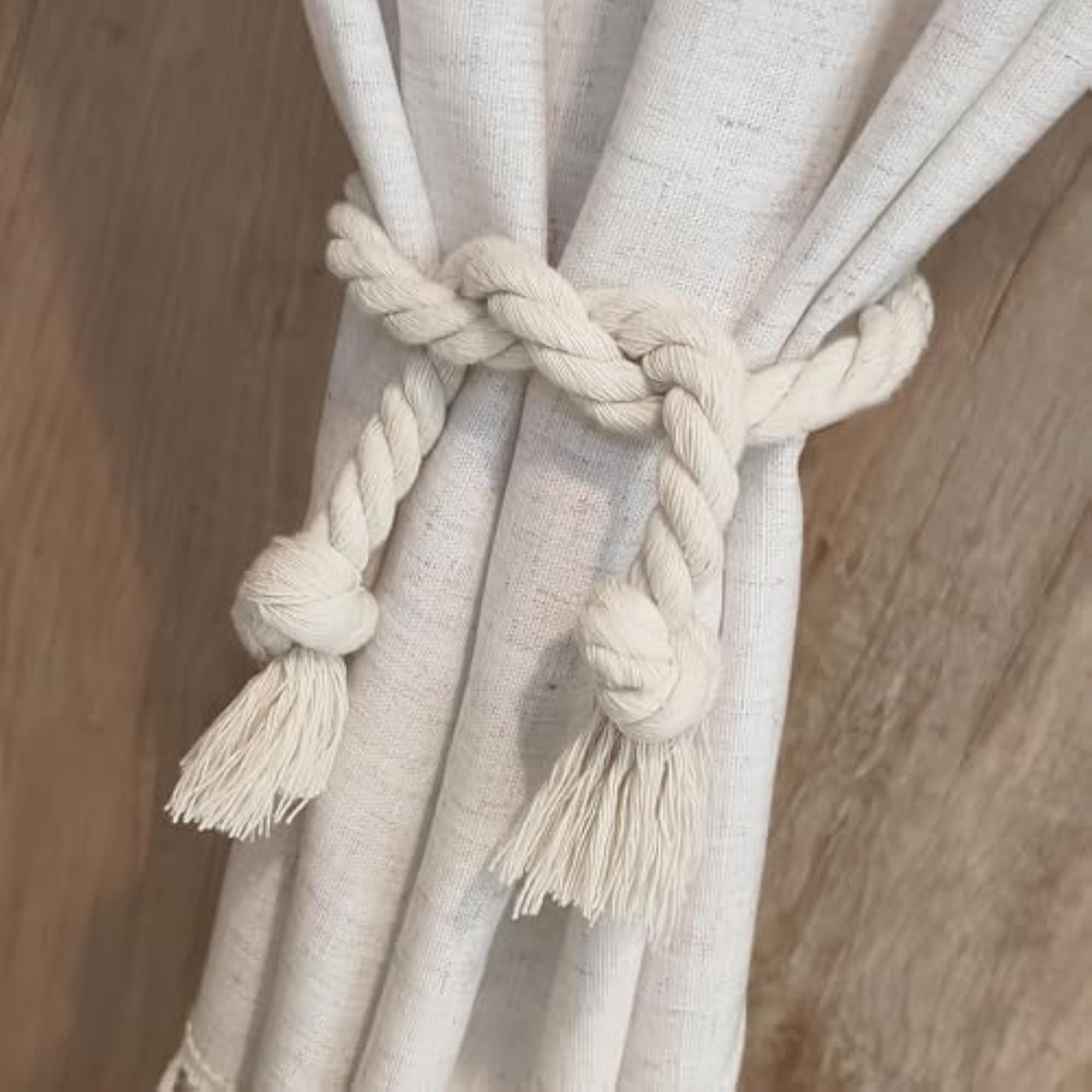 Modern Simple Linen Curtain Straps, 2 Pieces