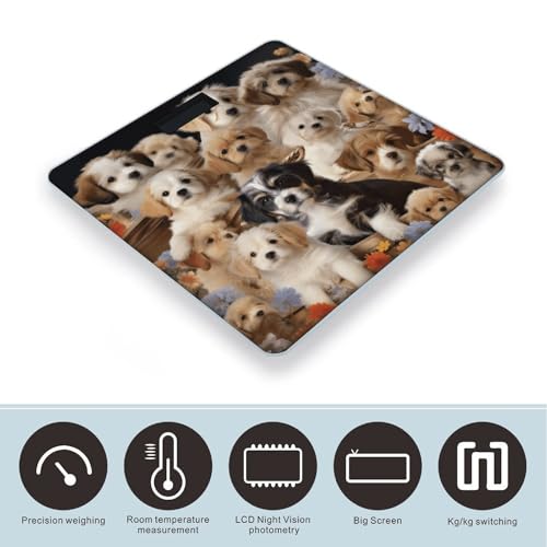 Báscula Digital para Baño con Pantalla LCD y Vidrio Templado miniatura 3