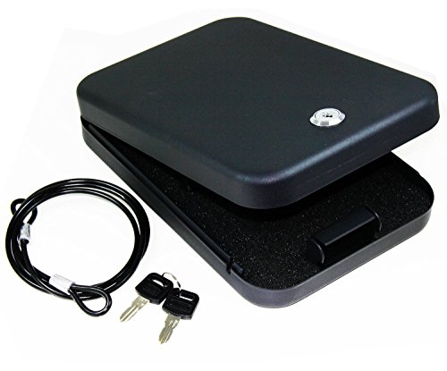 E-ONSALE AmeriGun Club Full Size Handgun Safe Vault Security Pistol Case Key Lock Box