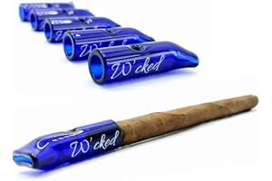 Premium 5-Pack Reusable Glass Blunt Filter Tips