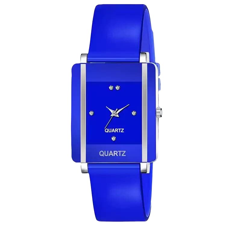 FROZIL Analog Blue Square Dial PU Belt Watch for Girls and Watch for Women (B0D8BWD6ZB) Amazon Price History, Amazon Price Tracker