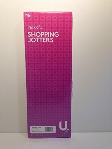 5 Slimline Shopping Pads To Do List Note Book Grocery List 175 Sheets Handy Size (Pink) Office Product