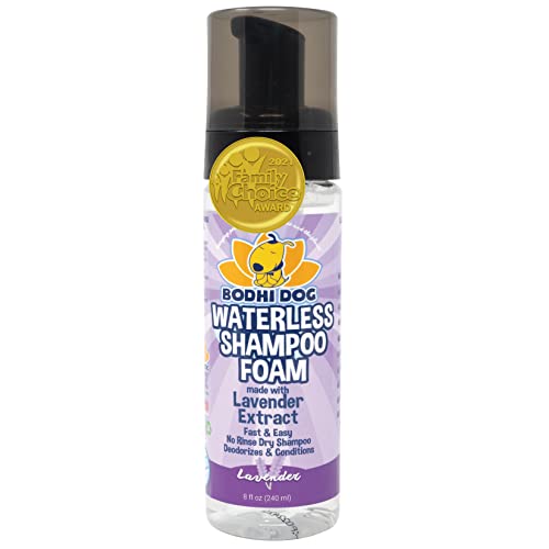 Foaming Dry Pet Shampoo No Rinse Cleaner | Natural Waterless Foam Mousse for Dogs and Cats | Best for Bathless Cleaning…