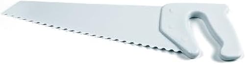 Sierra de mesa para pastel y ensalada, 1 paquete, color blanco roto - TSAW