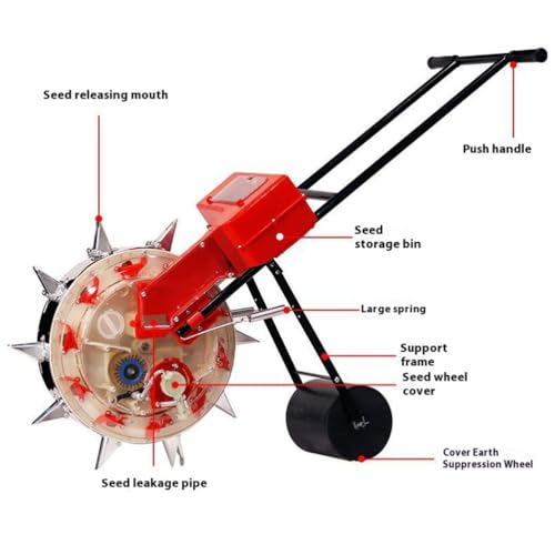 Distribuidor de semillas agrícola con profundidad ajustable miniatura 2