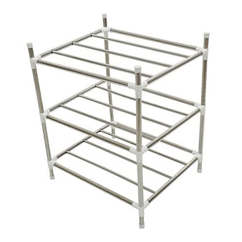 IWOWHERO Floor Pan Organizer Multi Kitchen Pot Rack for Efficient Storage Lightweight and Design for Storing Pots Pans and Lids Your Kitchen