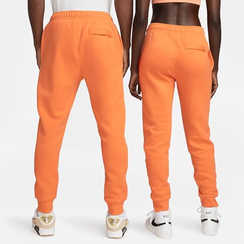 Nike Sportswear Club Fleece Joggers (Bright Mandarin/Bright Mandarin/White, BV2671-885) Size Medium2