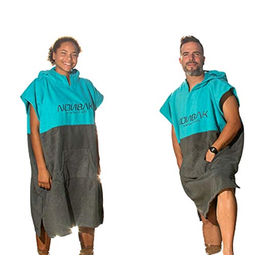 Nonbak Poncho Surf con Capucha y Bolsillo Poncho Toalla cambiarse de Ropa natación/Changing Robe (2 Colores)