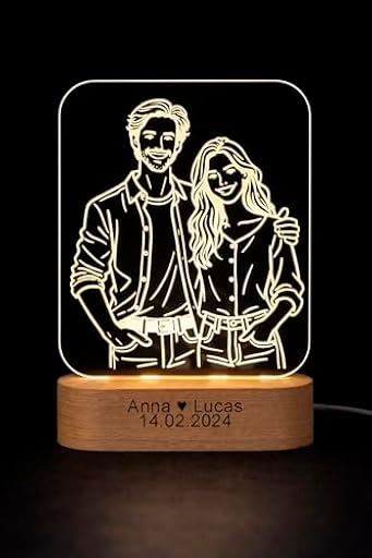 B BachVibes Lámpara Personalizada ilustrada con Foto y Luz Nocturna 3D - Regalo Original para Aniversario, San Valentín y Cumpleaños - Ideal Parejas, Amigos y Familia (Blanco calido) | Ya disponible en tu tienda friki favorita! En mundofriki.es! B BachVibes Lámpara Personalizada ilustrada con Foto y Luz Nocturna 3D - Regalo Original para Aniversario, San Valentín y Cumpleaños - Ideal Parejas, Amigos y Familia (Blanco calido) | Ya disponible en tu tienda friki favorita! En mundofriki.es!