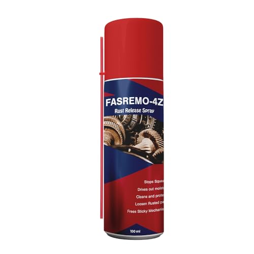 FASREMO - 4Z Rust Release Spray - Rust Remover, Lubricant & Cleaner Spray – Ultimate Heavy-Duty Rust Eliminator & Multi-Surface Cleaner for Automotive, Industrial & Home Use - 400 ml