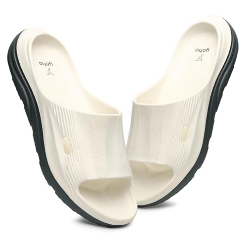 Image of YOHO Twin Sliders for Men | Comfortable, Waterproof, Lightweight & Anti Skid Slides for Everyday Use | Monsoon Footwear for Men, Boys & Gents