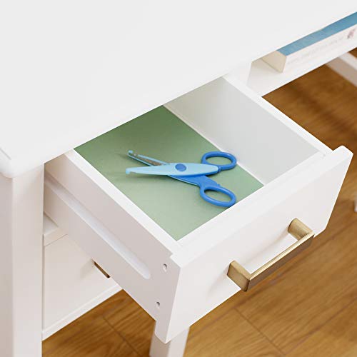 image for Guidecraft Taiga Desk, Hutch and Chair - White: Student's Study Comput