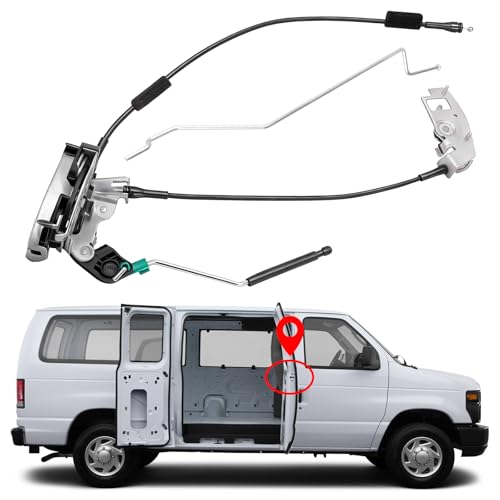 Yinlowa Side Door Latch 8C2Z-15264A00-B for Ford E150 E250 E350 Econoline