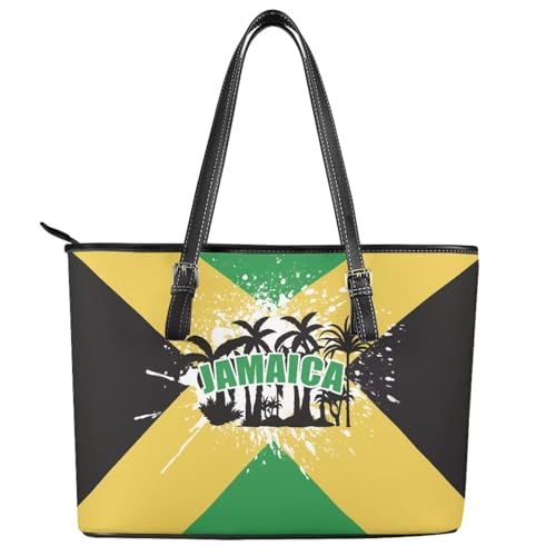 Womens Handbags PU Leather Top-handle Work Purse Large Capacity Zipper Satchel Shoulder Bag2