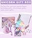 Girls Unicorn Toys Easter Gifts for Age 4 5 6 7 8 9 10 Year Old Kids Valentines Gifts Unicorn School Study Supplies Mini Toddler Backpack/Pencil Case/Crossbody Bag/Purse/Diary with Lock