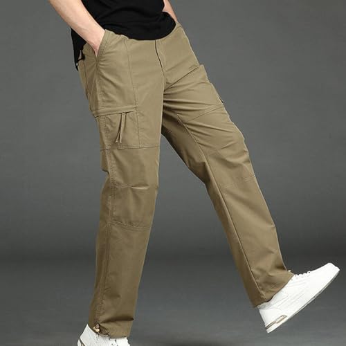 Cargo Pants for Men Big and Tall Straight Leg Outdoor Hiking Sports Trouser Baggy Jogger Sweatpant with Multi Pockets4