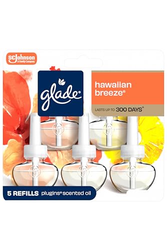 Image of Glade PlugIns Air Freshener Refills, Hawaiian Breeze, 5 Count