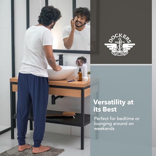 DOCKERS Mens Pajama Pants, Lightweight Lounge Casual Sleep Pants for Men4