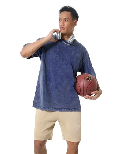 GSOU SNOW Men Oversized T Shirt Cotton Casual Unisex Short Sleeve Vintage Baggy Tee Shirts Washed Mens Streetwear3