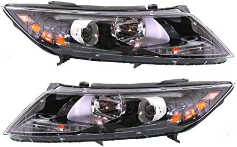 Koolzap Compatible with 12-13 Optima (US Built) Front Headlight Headlamp Head Light Lamp Set Pair