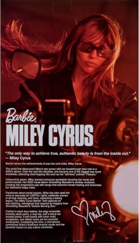 Barbie Signature Doll, Miley Cyrus Posable Collectible in Faux Leather Outfit with Hood and Heels - image 6