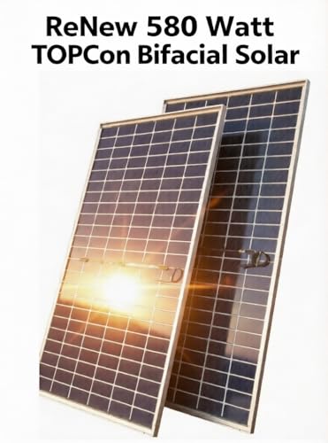 Image of ReNew 620 Watt Ntype TOP-CON Dual Glass Bifacial Solar Panel