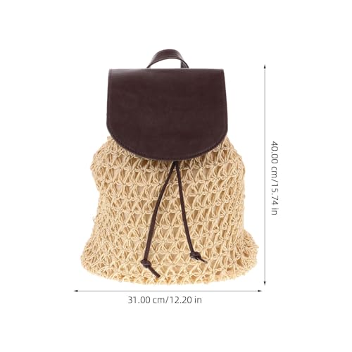 Mochila de ratán con bolsillo interior para mujer fitness 2