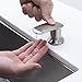 WENKEN Soap Dispenser, Stainless Steel Kitchen Sink Soap Dispenser Built in Hand Soap Dispenser Pump Large Capacity 17 OZ Bottle Zinc Alloy Nozzle Brushed Nickel